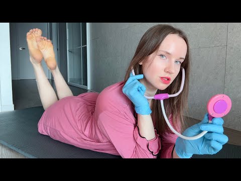 nurse roleplay asmr calm sounds for sleep in the pose