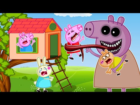 Attack Peppa Pig's Treehouse | Peppa Pig Funny Animation