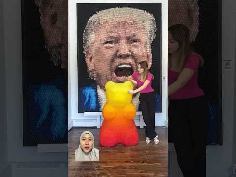 Boneka BESAR yg bisa di makan⁉️ #gummibears #funny