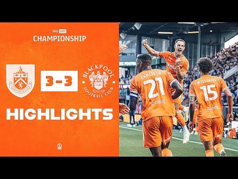 Highlights | Burnley v Blackpool