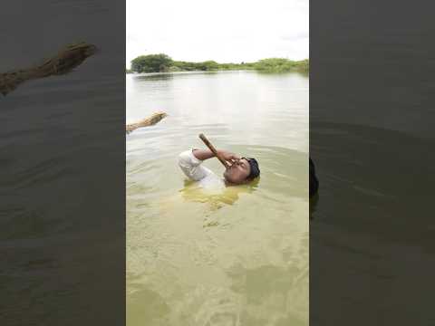 Can we breathe underwater using bamboo stick? ￼