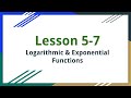 Exploring Logarithmic and Exponential Functions