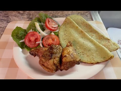 Tortilla de Papas Y Perejil, ( Hicimos  Una Quesadilla, Burrito ), Invitamos A La Venezolana A Cenar