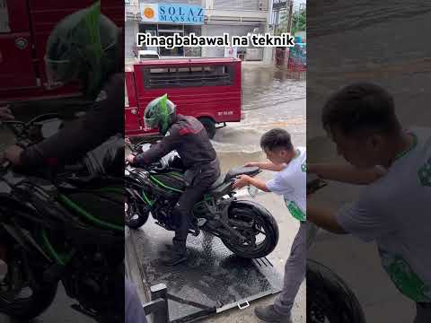 Hindi umubra ang baha sa bigbike