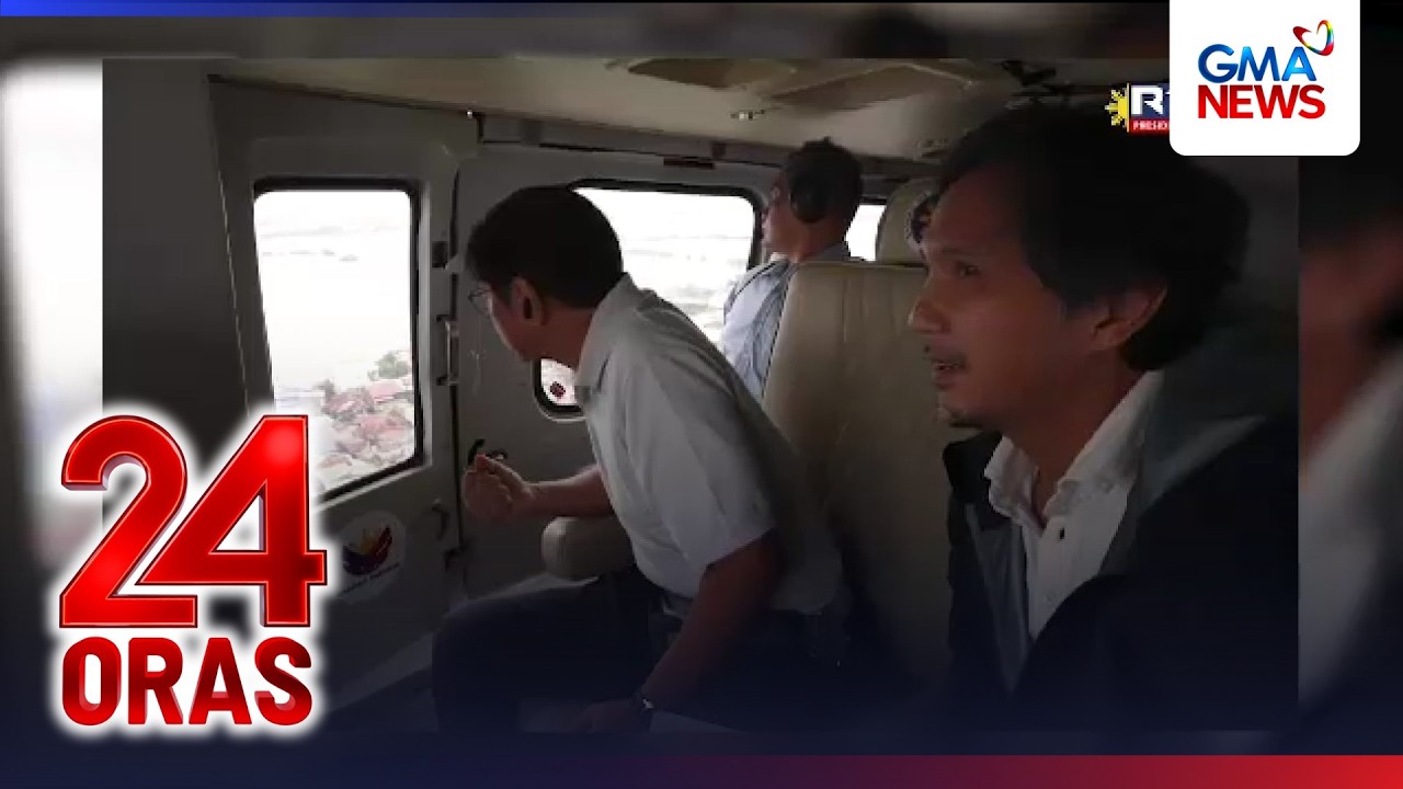PBBM, nag-aerial inspection sa lawak ng baha sa Bulacan at Pampanga; binisita... | 24 Oras