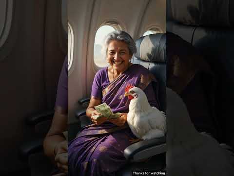 "Grandma, Her Hen & The Dolphin Rescue | Funniest Airplane Adventure Ever"  #ai #kumarsir #hen