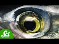 Understanding Salmon's Night Vision