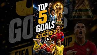 Top 5 Insane Goals in World Cup History. #sport #highlight #football #goals