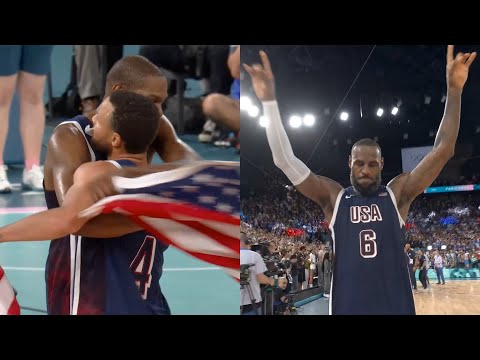 Team USA SO HYPED after defeating France to win GOLD Medal at Olympics