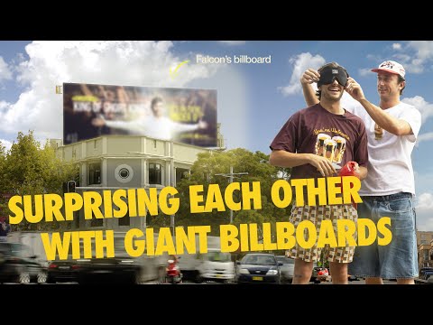 Surprising Each Other With Giant Billboards