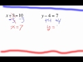 Simplifying and Solving Equations
