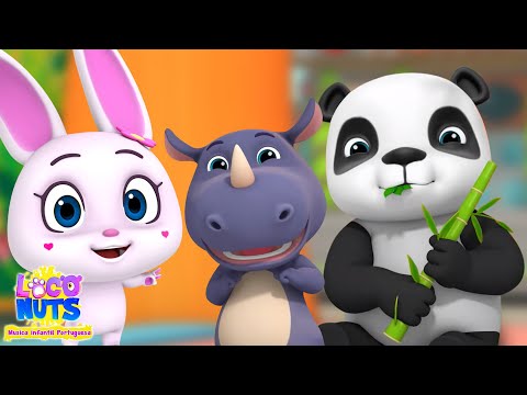 Canção Do Zoológico Leão, Elefante + Música Pré-escolar Para Bebês