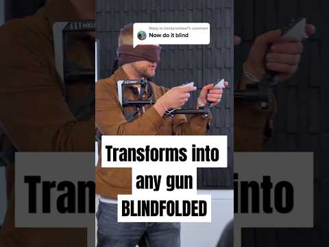 Blindfolded demo transforming the fastest VR gunstock in the world #vrgaming #vrgunstock #metaquest