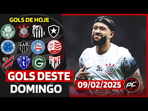 ⚽️ TODOS OS GOLS DESTE DOMINGO 09/02/2025 GOLS DOS ESTADUAIS, GOLS DE HOJE, GOLS DO DIA (COMPLETO)