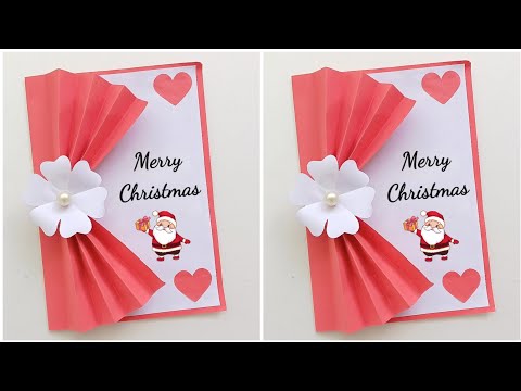 Easy & Beautiful Christmas Card Making / how to make christmas card / diy merry christmas card 2025