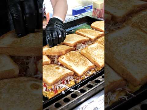 숨참고 보게되는?! 달인 이모의 엄청난 토스트 만들기 - Amazing and Satisfying Skill Of Toast Master - Korean Street Food