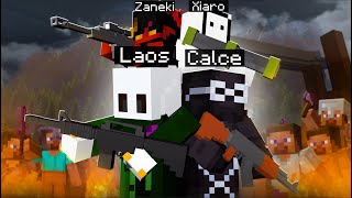 100 PERSONAS en un BATTLE ROYALE en Minecraft