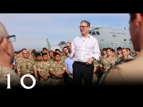 Keir Starmer addresses British troops in Cyprus