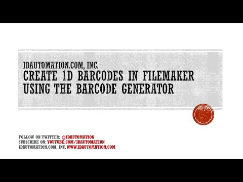 Create a 1D Barcode in #FileMaker using the...