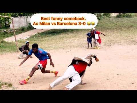 Best funny comeback  AC MILAN VS BARCELONA 3-0 😂😂 #funny #video