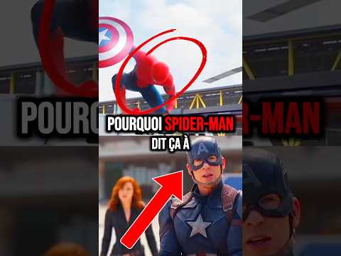 pourquoi SPIDERMAN dit ça à CAPTAIN AMERICA #spiderman #captainamerica