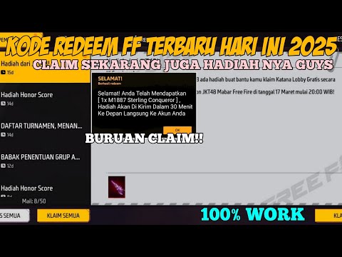 KODE REDEEM FREE FIRE TERBARU 26 JUNI 2025 HARI IN‼️