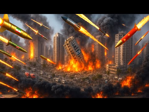 SERANGAN MEMATIKAN RATUSAN RUDAL IRAN HANTAM TEL AVIV DAN HAIFA! SEKETIKA ISRAEL BERUBAH JADI NERAKA