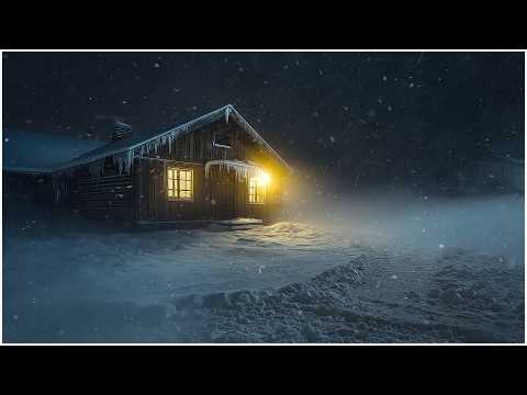 Blustery Snowstorm Winds & Raging Snow Squalls for Sleeping┇Arctic Breeze Sounds as Brown Noise