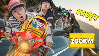Thái Chuối Thử Thách 100K Đi Phượt Bằng Xe Máy Vs Xe Đạp Ai Đi Được Xa Nhất?