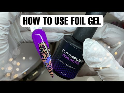 How to use Transfer Foil Gel for Nail art Foils