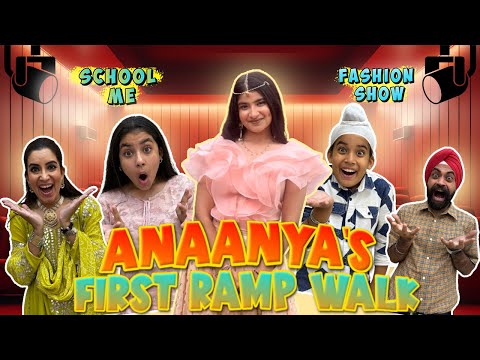 Anaanya's First Ramp Walk In School's Fashion Show | Ramneek Singh 1313 | RS 1313 VLOGS