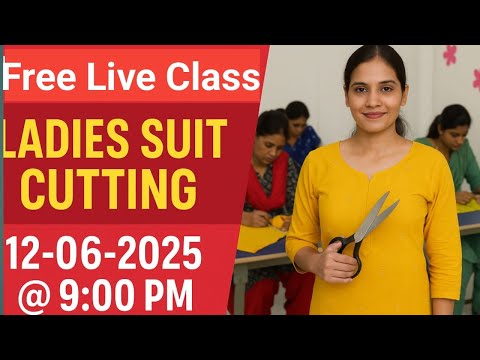 Live Class: Learn Ladies Suit Cutting Step-by-Step | Tailoring Training by Silaai Sakhee