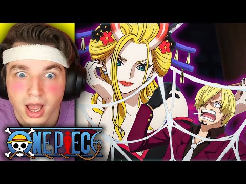 SANJI GETS… WEBBED? (one piece reaction)