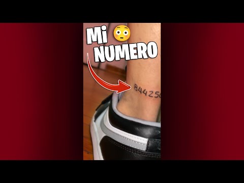 Me tatué mi número de teléfono 😎 #Shorts