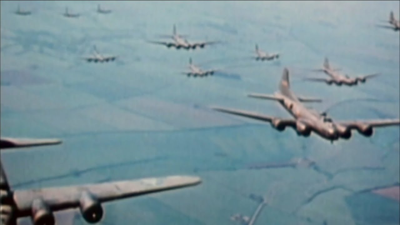 WW2 – The Bombing of Germany [Real Footage in Colour]
