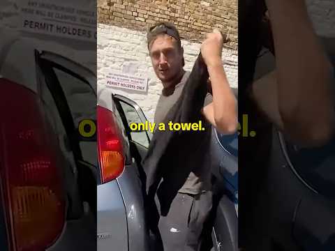 The Way He Prevented His Car From Being Towed Is Genius 😂 #shorts