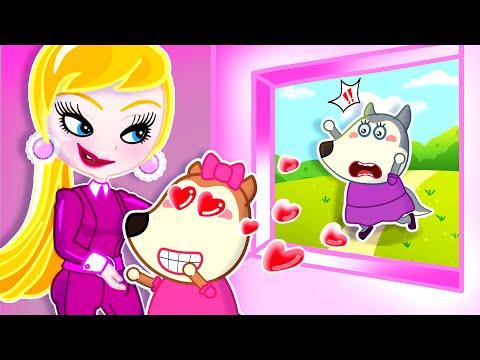 Lucy Was Adopted By Barbie Mom? | Series About Mommy Wolf Family | Cartoon for Kids
