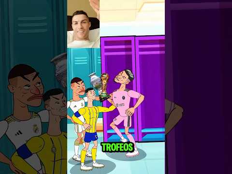 ¡Ronaldo le ROBA la ropa a Messi😱😓!. Messi👑, Ronaldo🐐, Mbappe🐢 y Neymar😬.