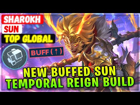 New Buffed Sun, Temporal Reign Build [ Top Global Sun ] SHAROKH - Mobile Legends Emblem And Build