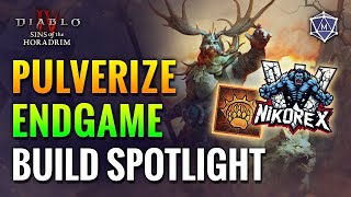 PULVERIZE DRUID Build Spotlight | Diablo IV Season 9 Ft. NikoWrex