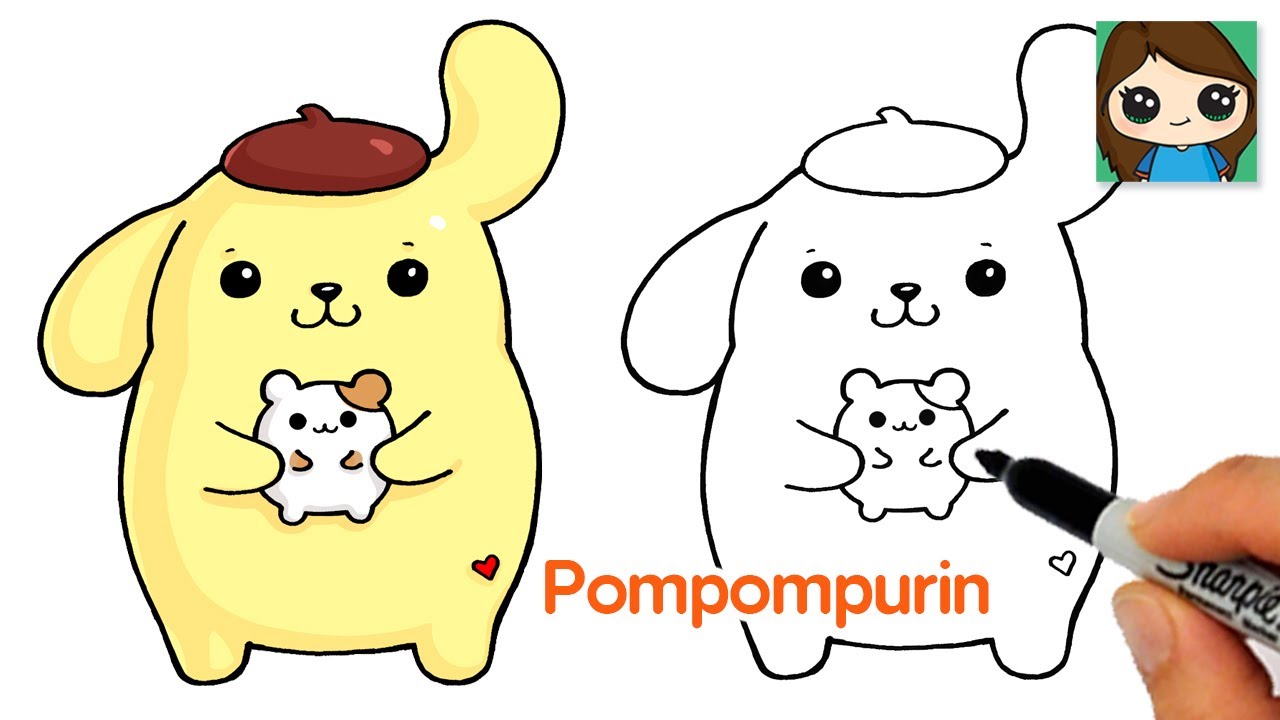 How to Draw Pompompurin Easy Sanrio