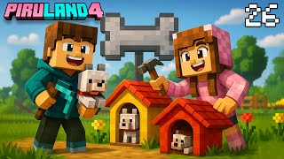Hacemos Casitas para Los Perro y un PixelArt  🐶🦴 Piruland 4 #26