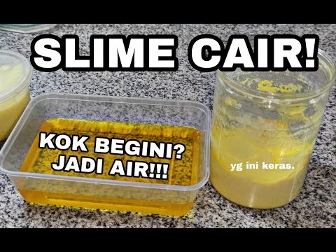 SLIME CAIR TERANEH (JADI AIR) + COBA MEMADATKAN KEMBALI
