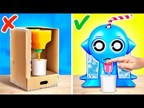 Mini dispensador Aqua Sprunki 🧊💦 *Sprunki y Alphabet Lore con manualidades️*