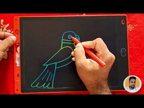 Bird drawing easy ticks with number #artscraft #drawing