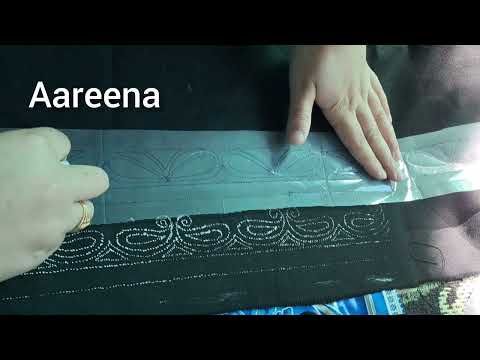 Badam design  // How to trace badam design  #ZariWorkByAareena