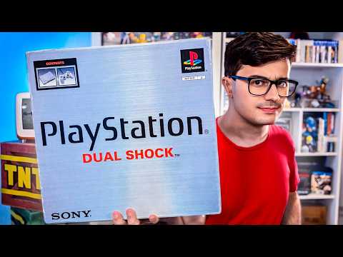 COMPREI um PS1 na CAIXA quase NOVO (Funcionou?)