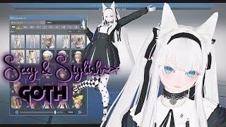 [PSO2:NGS] Making a Sexy & Stylish gothic themed outfit look in the pso2 ngs character creator!!