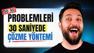30 SANİYEDE Problem Sorusu Çözdüren Taktiğim #yks2026 