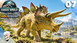 " COHABITATION STEGOCERATOPS et TRICERATOPS ! 100% HYBRIDE " Ep 07 JURASSIC WORLD EVOLUTION 3